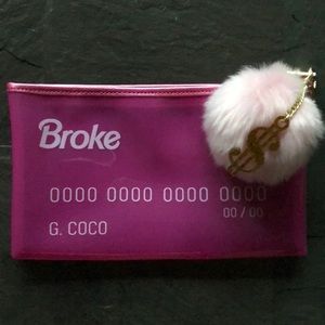 StudioDIY Barbie Broke Credit Clutch w/ keychains